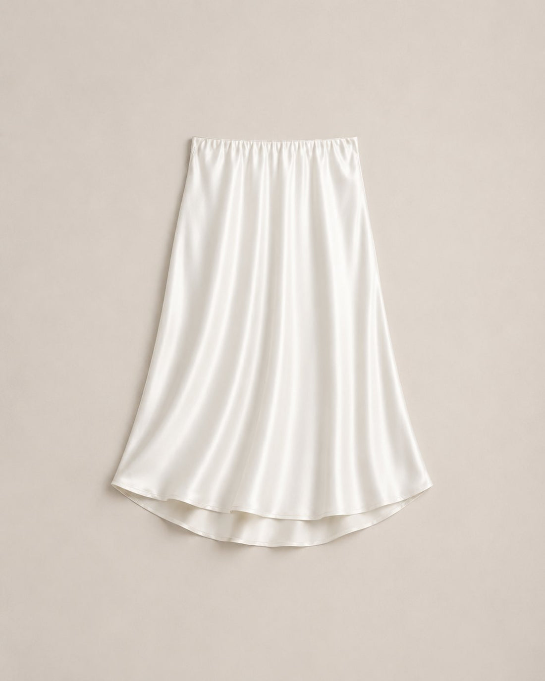 Mulberry silk satin skirt with the rich sheen of real silk in a satin weave