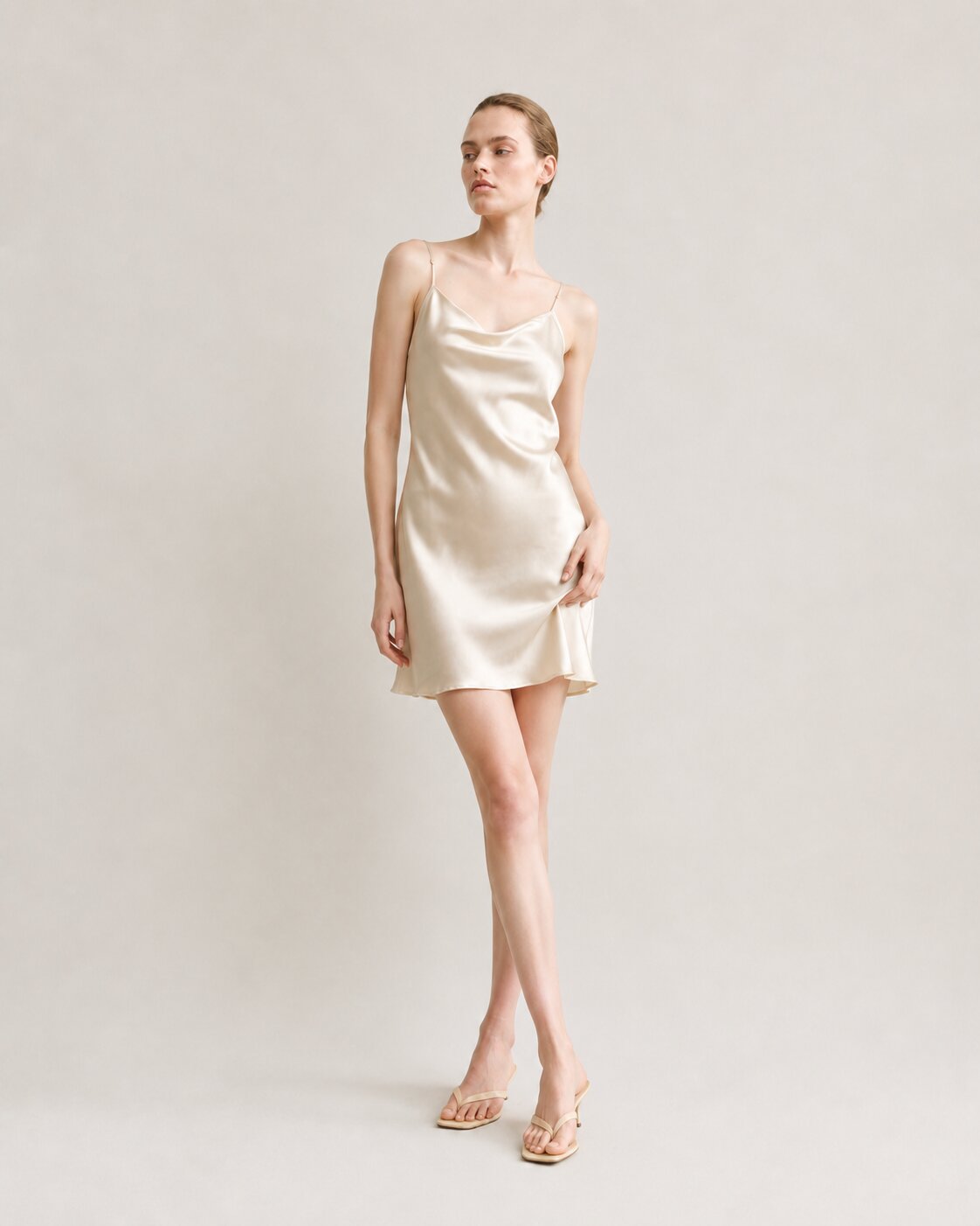 Silk Mini Slip Dress – Lourel