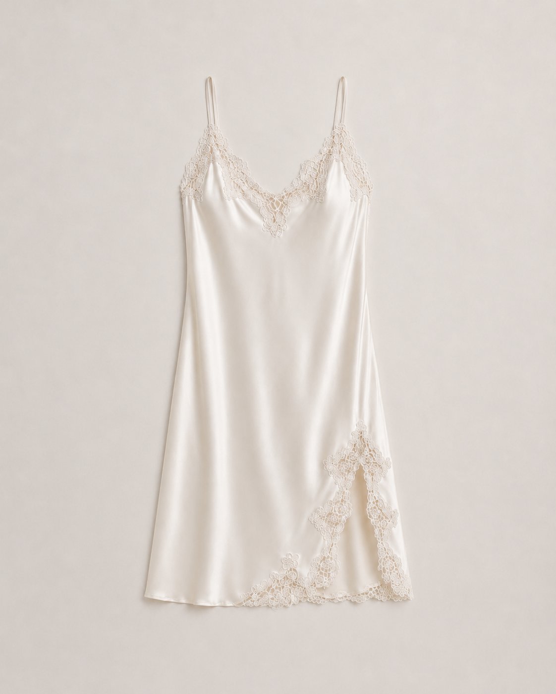 Silk lace nightgown