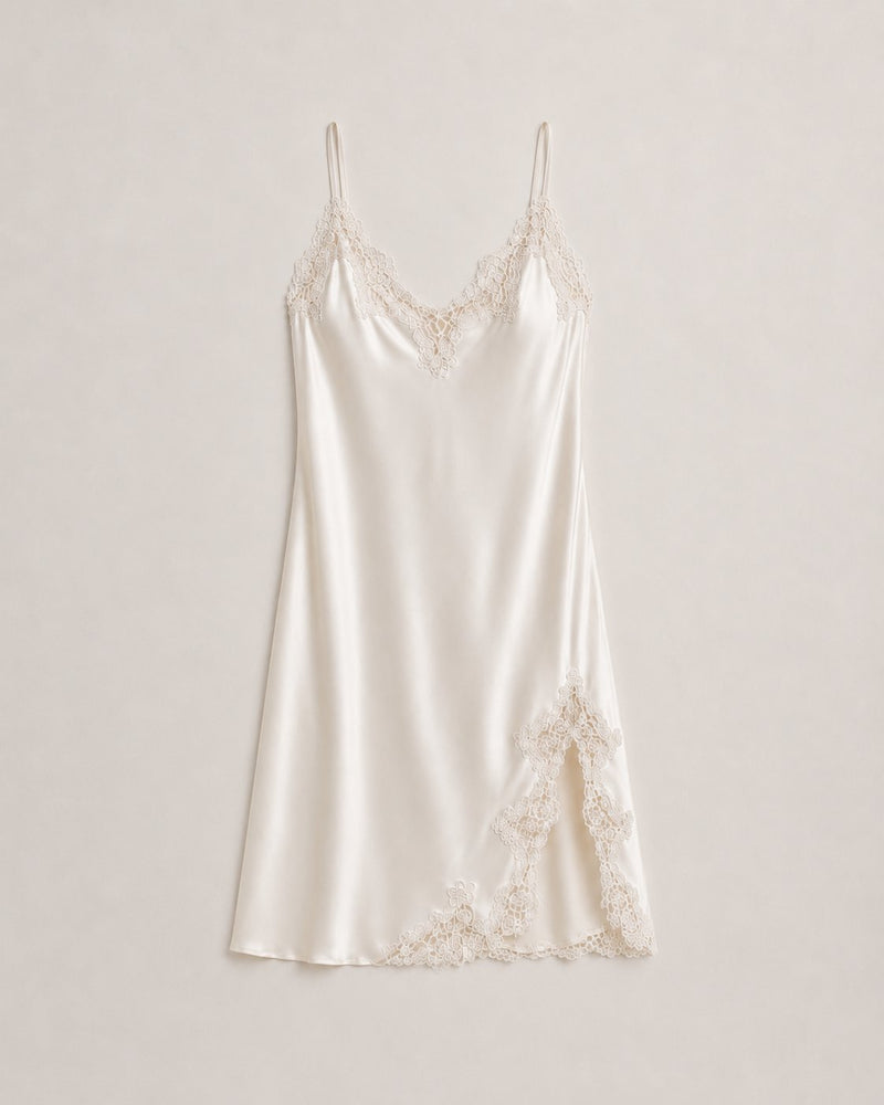 Silk lace nightgown