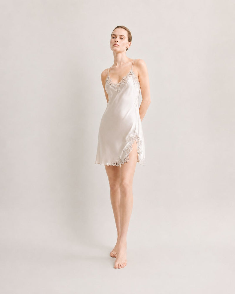 Silk lace nightgown