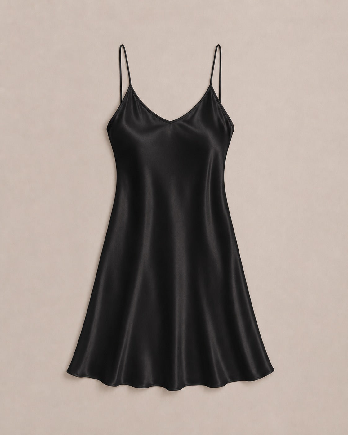 Backless Silk Mini Nightdress