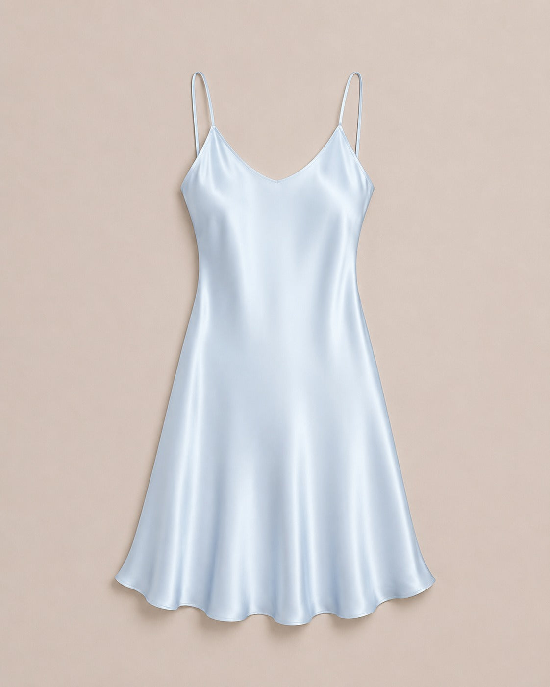 Backless Silk Mini Nightdress