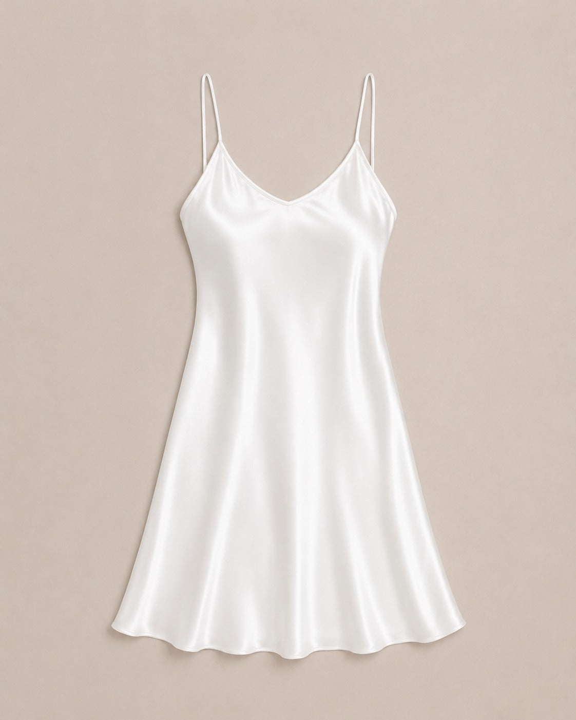 Backless Silk Mini Nightdress