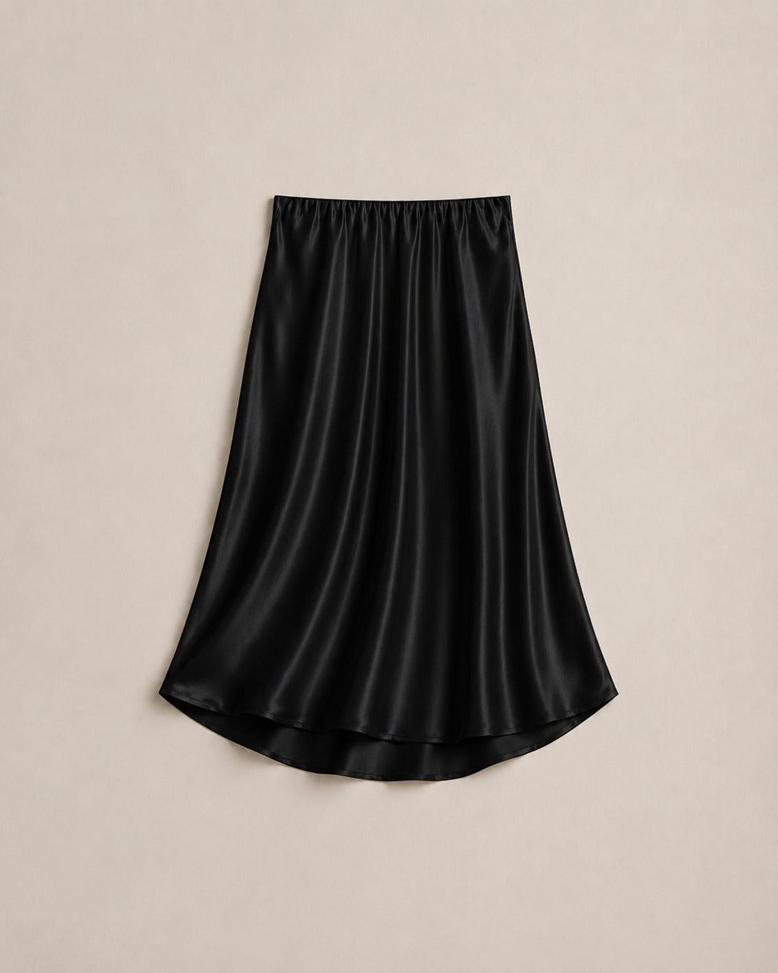 Silk A-Line Mini Skirt