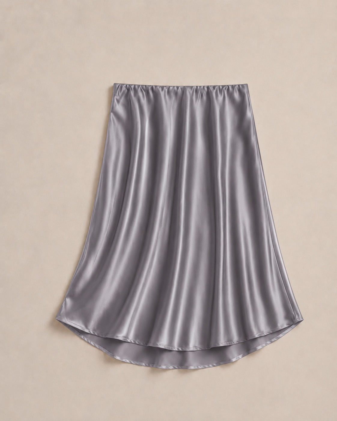 Silk Satin Fishtail Skirt