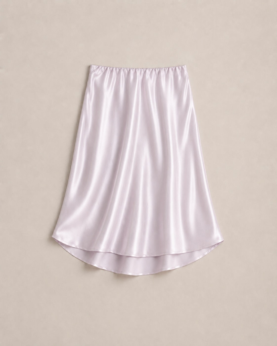 Silk Satin Fishtail Skirt
